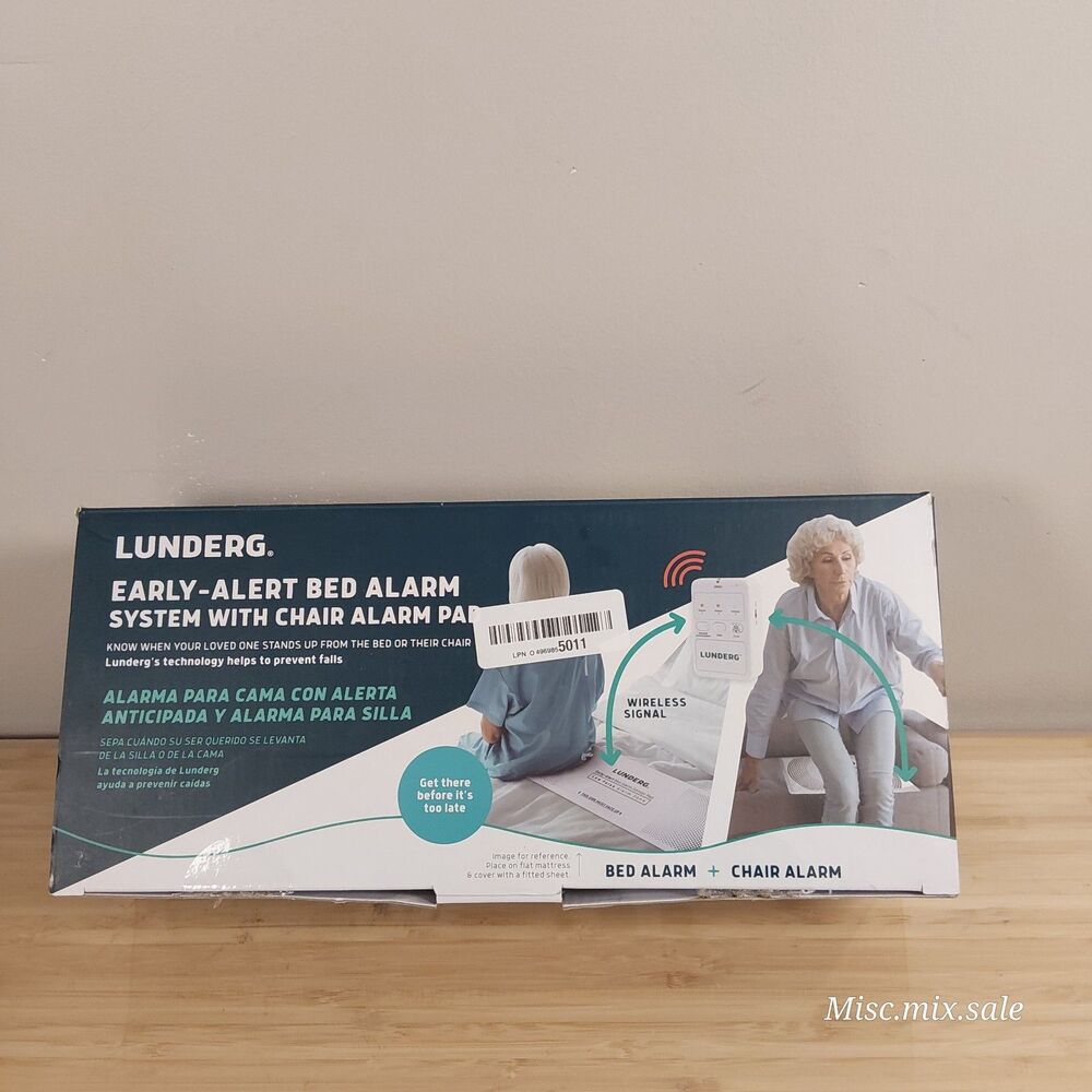 Lunderg 3 PCS SET- EARLY-ALARM BED SENSOR PAD/ CHAIR SENSOR PAD AND  PAIGER